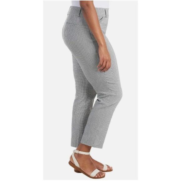 HILARY RADLEY Plaid Tummy Control Ankle Pants XXL (20) White Black Crop 2XL NWT - Picture 5 of 12